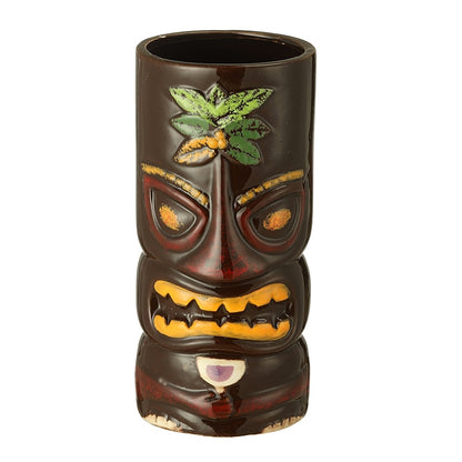 Ceramic Tiki Mug Creative Porcelain Beer Wine Mug Cup Bar Tool ,Exotic Cocktail Glasses, Tiki Bar