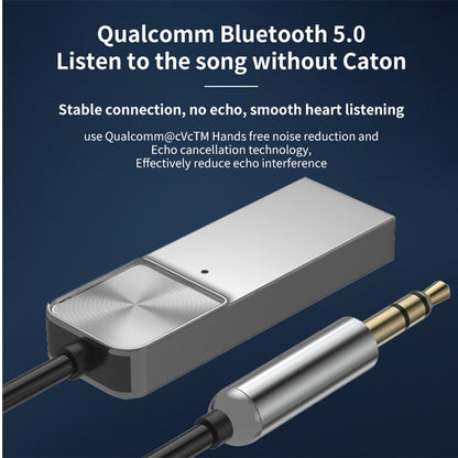 Bluetooth Aux Adapter Dongle Cable USB To 3.5mm Jack Car Audio Aux Bluetooth 5.0 Handsfree Kit For Car Receiver BT transmitter