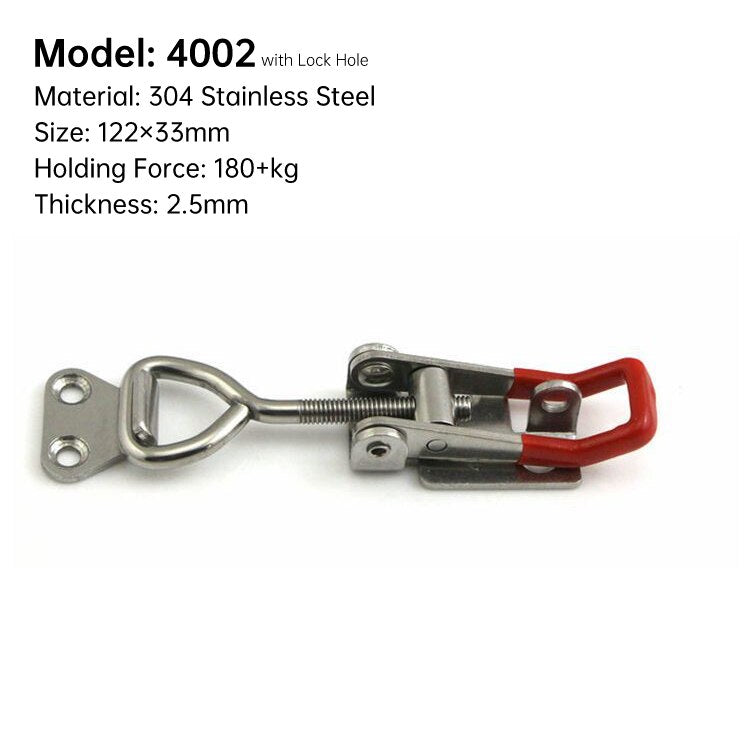 New Hasp Adjustable Cabinet Boxes Lever Handle Lock Hasp Toggle Catch Toggle Clamp For Sliding Door Furniture Hardw