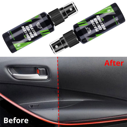 HGKJ S3 Cars Interior Parts Liquid Leather Plastic Renovator Refreshing Restorer Foam Cleaner Spray Refurbishment Paste for Auto