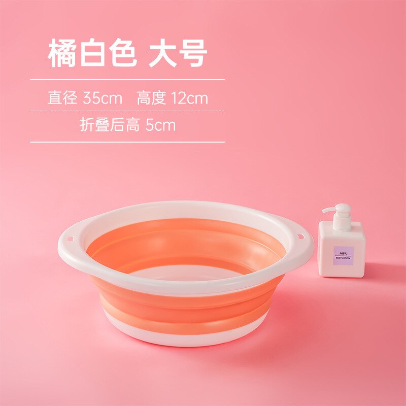 Plastic Travel Folding Wash Basin Portable Foldable Laundry Basin Safe Durable Foldable Wash Basin Bathroom Household Supplies