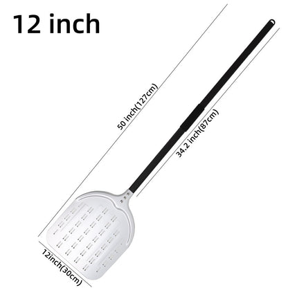 12 Inch Pizza Peel  Turning Paddle Short Handle Shovel Kitchen Utensils Aluminum  Apple Shape Pizza Turner Nonstick Baking Tools