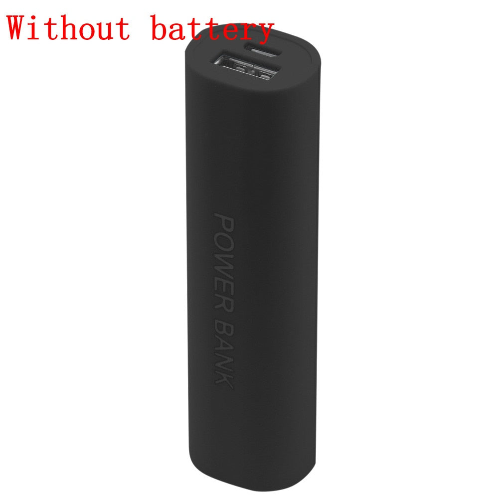 Leiouser Portable Mobile USB Power Bank Charger Pack Box Battery Case For 1 X 18650 DIY Without battery