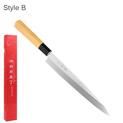 Japanese Kitchen Knife Sushi Sashimi Knife Chef High Carbon Stainless Steel Salmon Knife Slicing Knife Cooking Tool