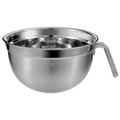 WePick Baking Stainless Steel Fruit Salad Bowls with Handle Metal Flour Egg Mixing Basin Kitchen Tableware Bowl Food Container