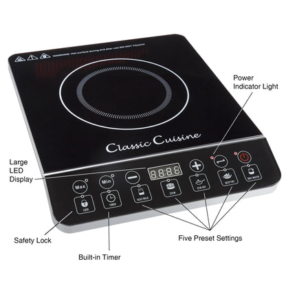 Induction Cooktop - Electric Hot Plate Stove Burner Electric Cooker