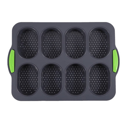 Mini baguette baking tray Bread baking mould Silicone non-stick bread baking tray Mould for baking French bread stick rolls 1PC