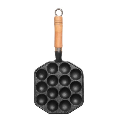 12/14 Cavities Takoyaki Pan Takoyaki Maker Octopus Small Balls Baking Pan Home Cooking Tools Kitchenware Supplies