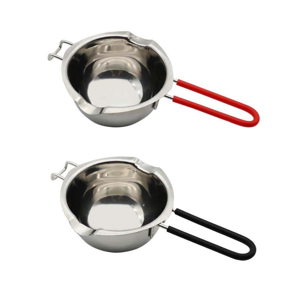 Stainless Steel Chocolate Melt Pot Butter Milt Melt Ting Bowl Long Grip Handle DIY Pastry Cooking Dessert Kitchen Cooking Tool