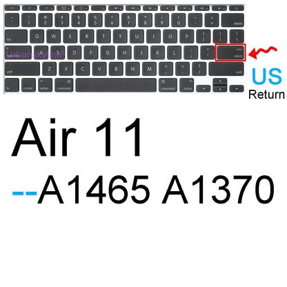 Keyboard Cover for Macbook Air 13 M2 Pro 13 M1 14 Max 15 16 Bar ID 17 Retina 11 Silicone Protector Skin Case A2337 A2779 A2681