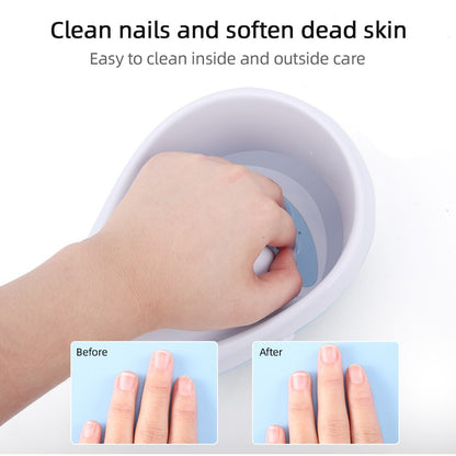 Nail Bubble Massage Jet Spa Hand Bowl Spa Nail Art Hand Wash Remover Soak Bowl DIY Salon Nail Spa Bath Treatment Manicure Tools