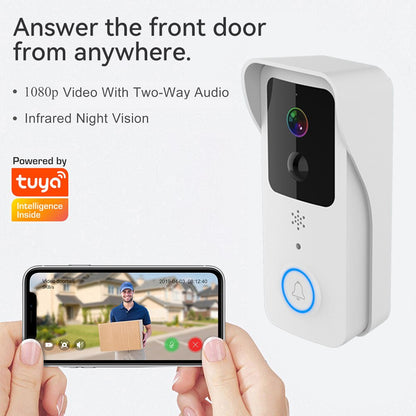 Tuya Smart Home Video Doorbell Camera Outdoor Wired Wireless Door Bell 1080P Waterproof House Security Protection Smart Life