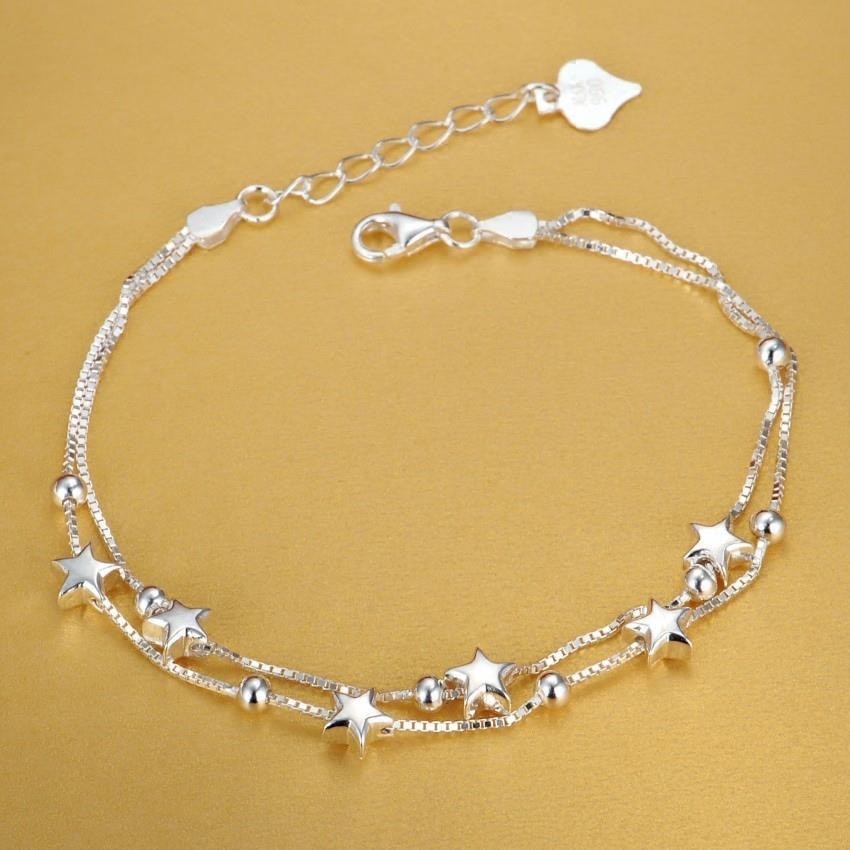 8 Inch 18K Gold Bracelet 5MM Sideways Chain Bracelet For Woman Men Fashion Wedding Engagement 925 Sterling Silver Jewelry Gifts