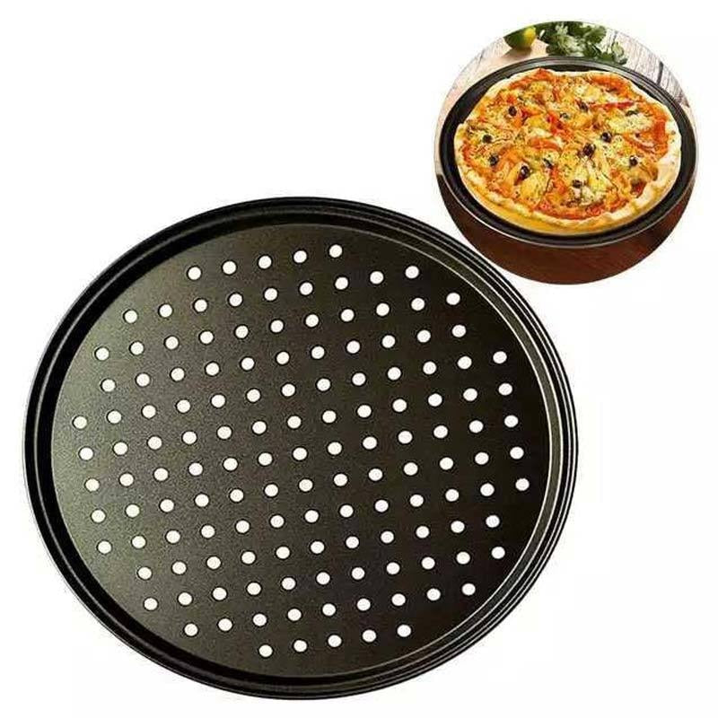 Non Stick Ro UndOven Tray  Carbon Steel Perforated With Holes Cooking Plate Dishes Holder Baking Tool