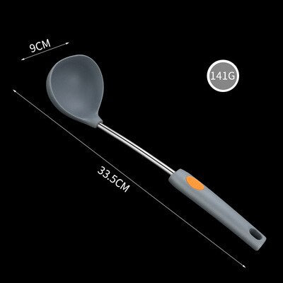 Special silicone kitchen utensils for non stick pans, heat-resistant frying vegetables, frying shovels, soup spoons, leaking