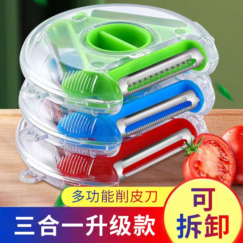 1pcs triangle Multifunction Stainless Paring Knife Fruit Peeler Grater Vegetable Slicer Kitchen Tools Accessories Cooking Tools