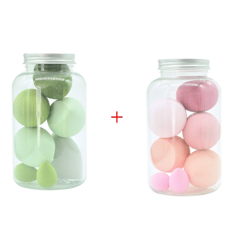 4pcs Makeup Sponge Powder Puff Dry and Wet Combined Beauty Cosmetic Ball Foundation Powder Puff Bevel Cut Make Up Sponge Tools