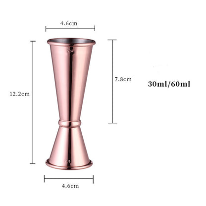 30ml/60ml Cocktail Bar Jigger Double wine measuring cup Bartender measuring cup Ounce measuring cup With graduated cup