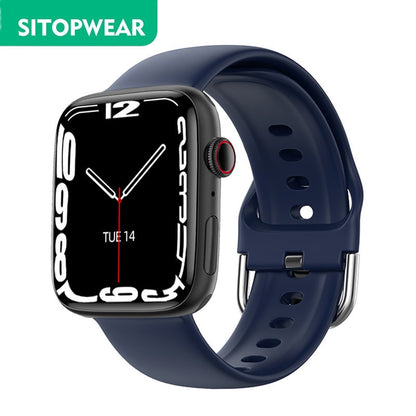 SitopWear Smart Watch 2023 Wireless Charging Smartwatch Bluetooth Calls Watches Men Women Fitness Bracelet Custom Watch Face