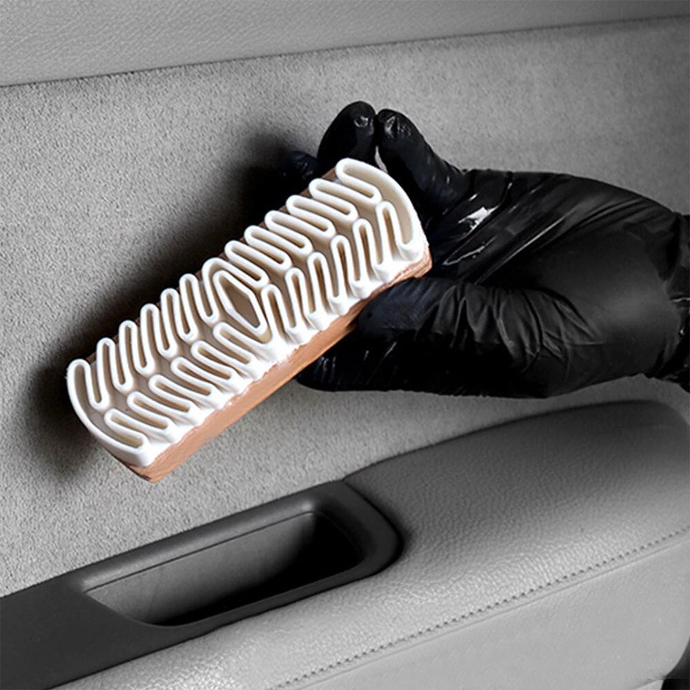 Car Interior Parts Cleaning Brush Suede Deerskin Plush Fabrics Beauty Care Brush Detailling Car Upholstery Clean Tool