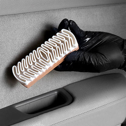 Car Interior Parts Cleaning Brush Suede Deerskin Plush Fabrics Beauty Care Brush Detailling Car Upholstery Clean Tool