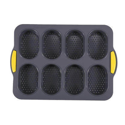 Mini baguette baking tray Bread baking mould Silicone non-stick bread baking tray Mould for baking French bread stick rolls 1PC
