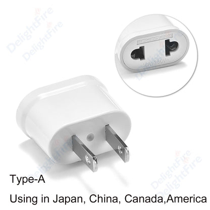 US Travel Electrical Socket EU To US Power Adapter American European Australia US AU EU Euro AC Plug Converter Outlet Socket