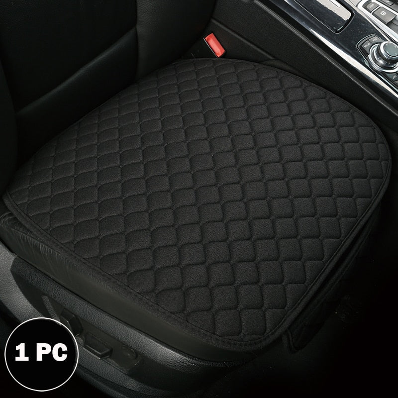 Big Size Linen Flax Car Seat Cover Protector Front Seat Backrest Cushion Pad Mat Auto Front Interior Styling Truck SUV or Van