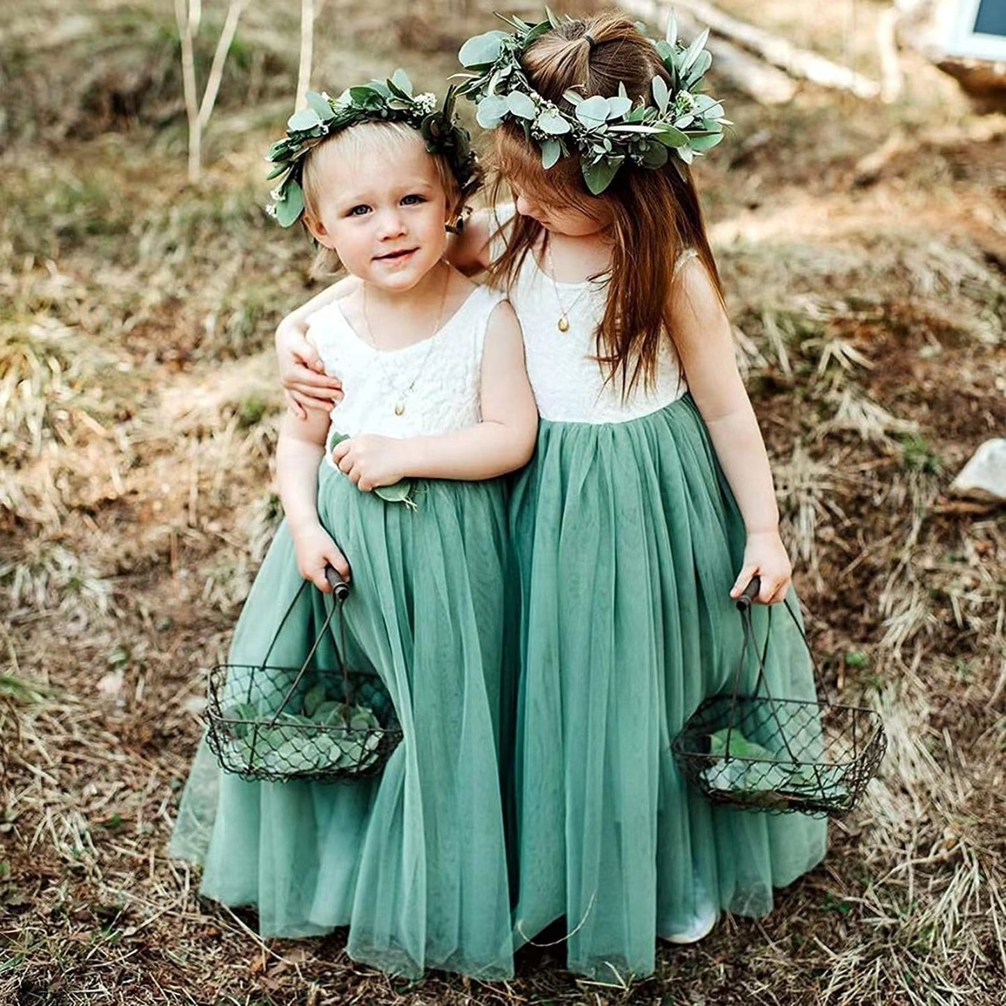 Flower Girl Dress Baby Kids Summer Princess Party Lace Wedding Birthday Dresses Children Clothing 2 4  6 8 10 12 14