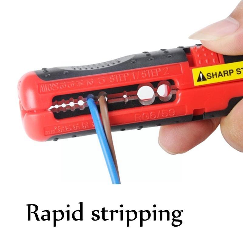 Multifunctional Cable Wire Stripper Stripping Cutter Clamp Line Tool Handle Portable Tool Strip Plier Stripper Pliers Hardw B1h8