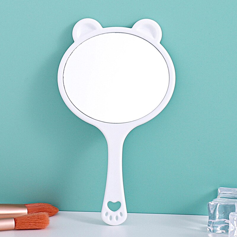 Handheld Makeup Mirror Lip Shaped Makeup Mirror With Handle Hand Mirror SPA Salon Compact Mirrors Cosmetic Mirror For Women