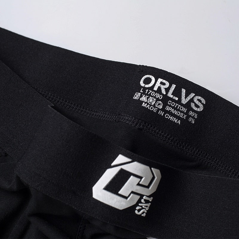 ORLVS Mens Boxer Sexy Underwear soft long boxershorts Cotton soft Underpants Male Panties 3D Pouch Shorts Under Wear Pants Short