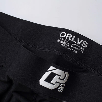 ORLVS Mens Boxer Sexy Underwear soft long boxershorts Cotton soft Underpants Male Panties 3D Pouch Shorts Under Wear Pants Short