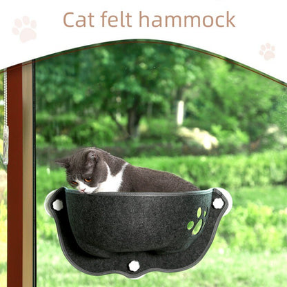 Sunny Window Seat Nest Cat Window Hammock With Cushion Pet Kitty Hanging Sleeping Bed With Strong Suction Cups Pet Cats