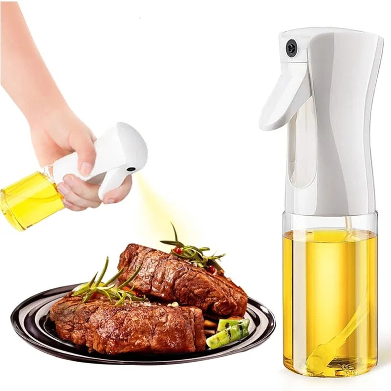 200ml Oil Spray Bottle Cooking Olive Oil Sprayer Kitchen Air Fryer BBQ Baking Oil Spray Empty Bottle Home Kitchen Cooking Tool