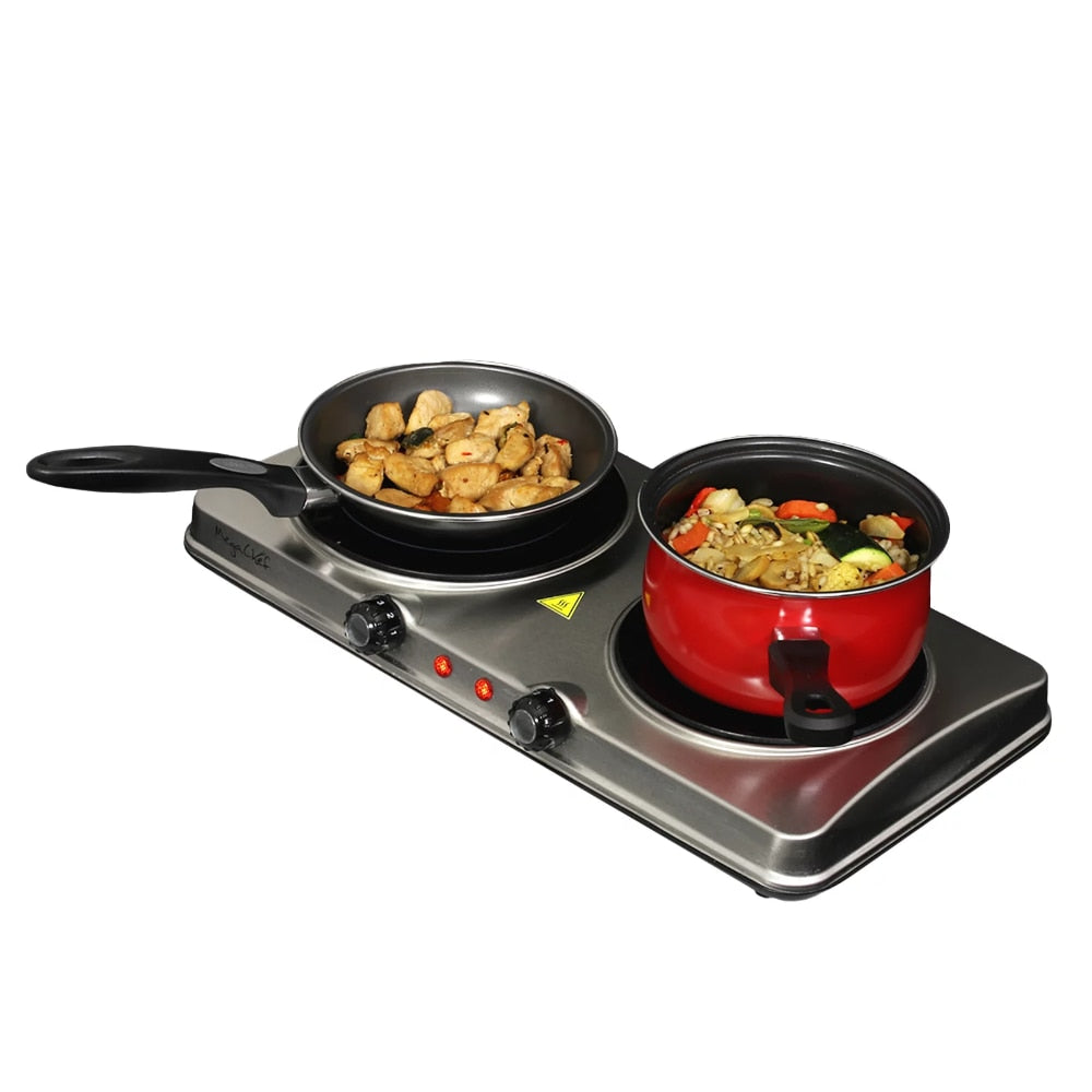 Portable Dual Vitro-Ceramic Infrared Cooktop Electric Cooker Electric Burner