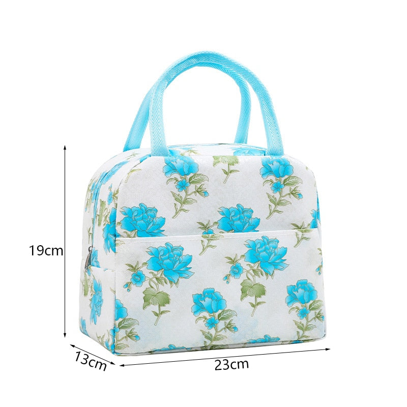 Cute Lunch Bag Cartoon Bento Box Bag Small Thermal Insulated Pouch For Kids Child School Snacks Lunch Box Container Tote Handbag