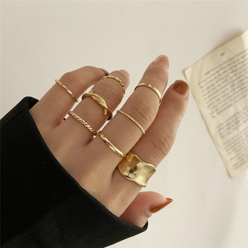 Hip Hop Cross Ring On Finger Chains Adjustable Jewelry Rings for Men Women Gothic anillos Aesthetic Rings 2023 Trend Accessories