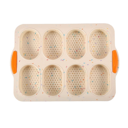 Mini baguette baking tray Bread baking mould Silicone non-stick bread baking tray Mould for baking French bread stick rolls 1PC