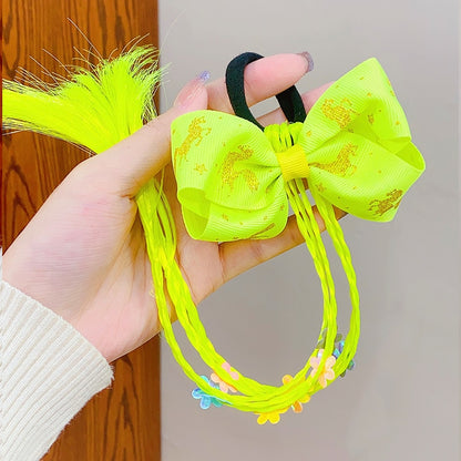 New Girls Colorful Wigs Ponytail Headbands Rubber Bands Beauty Hair Bands Headwear Kids Hair Accessories Head Band Hair Ornament