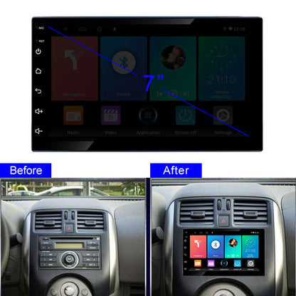 REAKOSOUND Andriod 11 1Din 7&#39;&#39; GPS Navigation Multimedia Video Player MirrorLink Wifi Car Audio For Universal Volkswagen Nissan