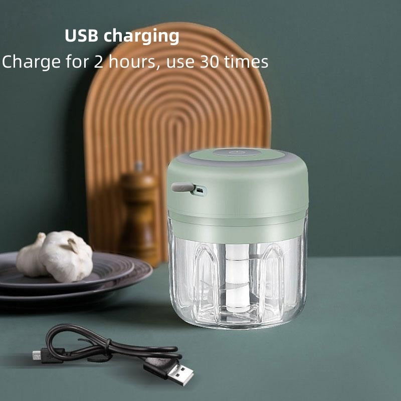 100/250mLmini chopper USB Electric Mincer Electric meat grinderchopper USB ChargingBlenders crusher Food processor