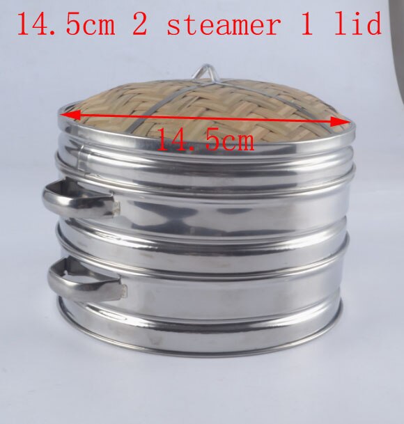 Stainless Steel Cookware Bamboo Steamer Bamboo Steamer Rice Snack Basket Set Dumpling Steamer Kitchen Cooking Tools