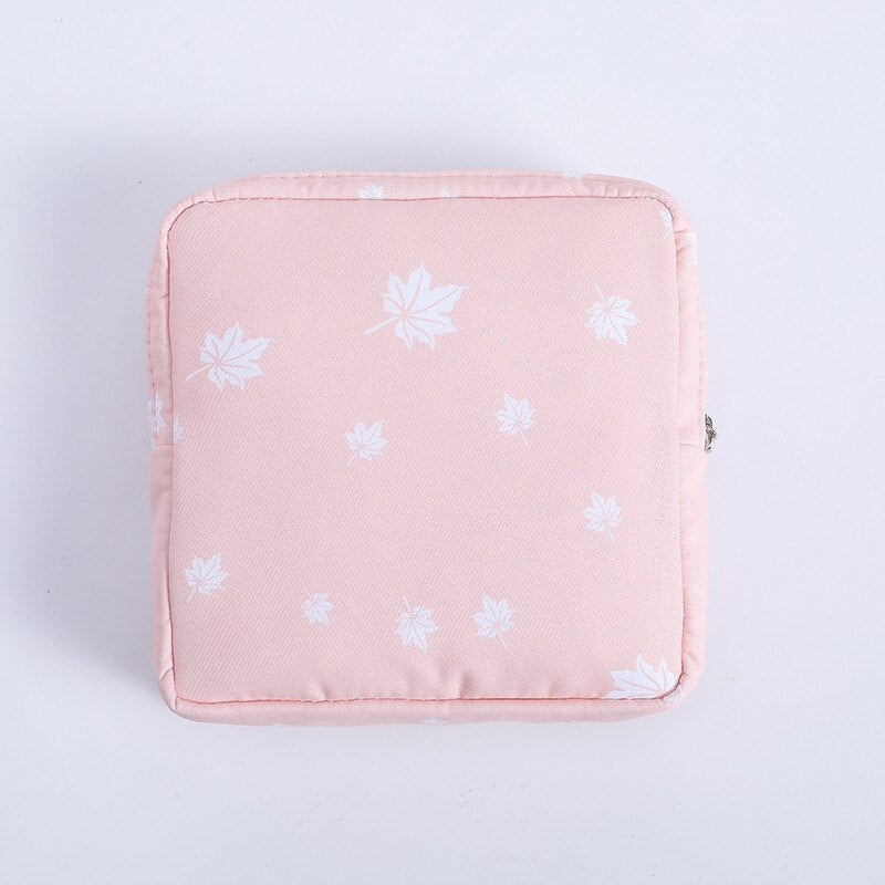 Girls Tampon Holder Organizer Women Napkin Cosmetic Bags Coin Purse Ladies Makeup Bag Tampon Storage Bags Sanitary Pad Pouch