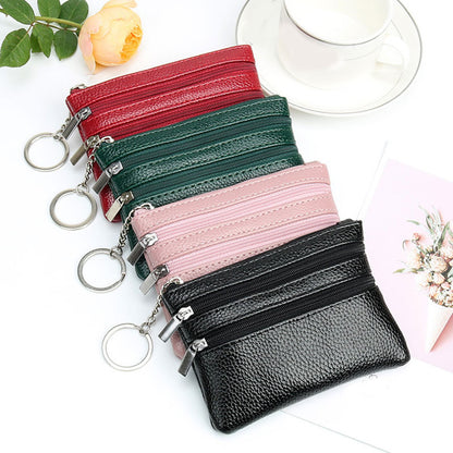 Litchi Pattern Coin Purse Female PU Leather New Mini Wallet Luxury Brand Designer Women Small Hand Bag Cash Pouch Card Holder