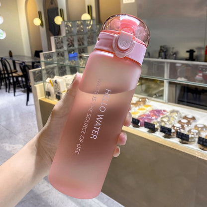 780ml Plastic Water Bottle for Drinking Portable Sport Tea Coffee Cup Kitchen Tools Kids Water Bottle for School Transparent