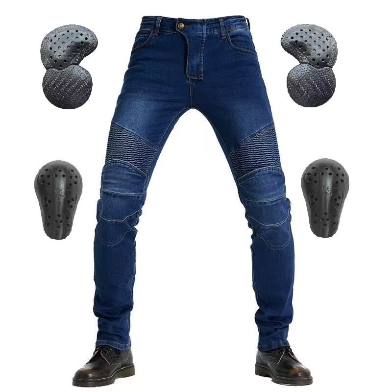 New spring summer autumn motorcycle pants classic outdoor riding motorcycle jeans Drop-resistant pants with protective gear