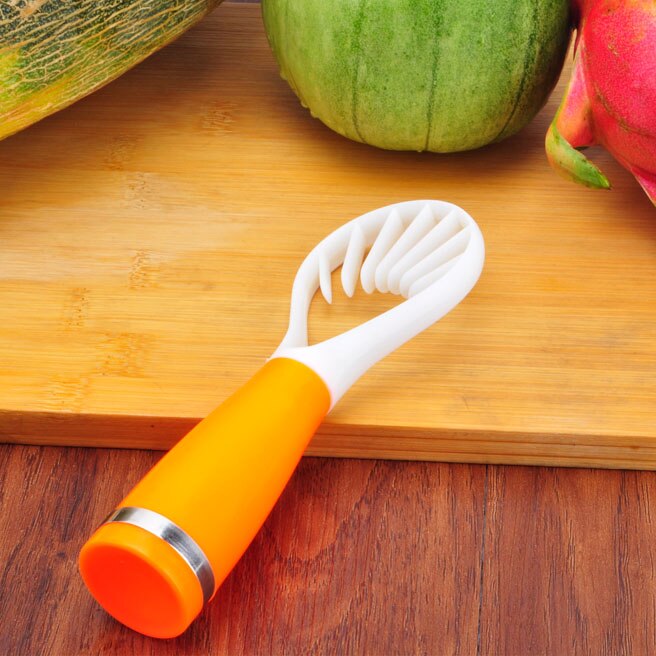 Multi-Functional Melon and Fruit Digging Spoon Seed Remover Pulp Separation Pitaya Slicer Kitchen Practical Strip Cutter