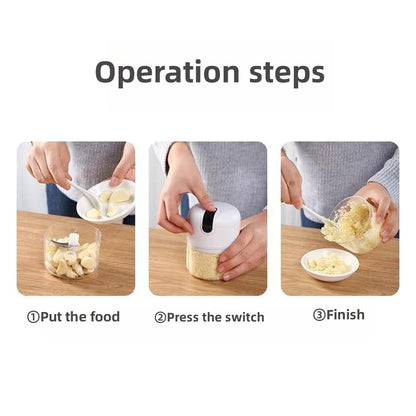 Automatic Food Crusher Mini Chopper Garlic Crusher Meat Grinder Baby Food Supplement Grinder crusher food processor Cooking