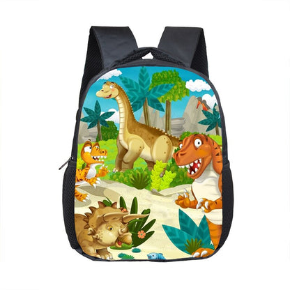 12 Inch Animals Dinosaur Backpacks Dinos Children School Bags Baby Toddler Bag Boys Backpack for Kids Kindergarten Bags Gift